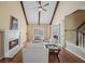 Spacious living room with fireplace, hardwood floors, and lots of natural light at 520 Waterside Ct, Canton, GA 30114