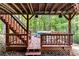 Backyard deck featuring a hot tub and outdoor seating at 4867 Township Trce, Marietta, GA 30066