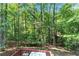 Overhead view from deck showcases the lush, wooded backyard, perfect for nature lovers at 4867 Township Trce, Marietta, GA 30066