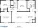 Detailed floorplan showcasing the layout of the rooms, sizes and floor plan of the 782 sqft home at 488 Park Valley Nw Dr, Atlanta, GA 30318