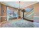 Dining area featuring a chandelier and ample natural light at 3603 Kasner Nw Ct, Kennesaw, GA 30144