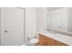 Clean bathroom featuring a granite vanity and white fixtures in a modern design at 361 17Th Nw St # 922, Atlanta, GA 30363