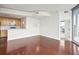 Spacious living room with hardwood floors and open kitchen at 361 17Th Nw St # 922, Atlanta, GA 30363