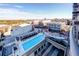 Scenic aerial view of the community pool, providing a luxurious oasis for relaxation and leisure at 361 17Th Nw St # 922, Atlanta, GA 30363