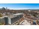 Aerial view showcasing the property's location with cityscape views and easy access to urban amenities at 650 Glen Iris Ne Dr # 27, Atlanta, GA 30308