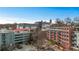 Aerial view showing the community with lush landscaping, mature trees, and easy access to amenities at 650 Glen Iris Ne Dr # 27, Atlanta, GA 30308