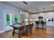 Open dining room with modern decor and direct access to a kitchen at 419 Mcinnes Se Cir, Marietta, GA 30060