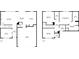 Overhead floor plans showcasing the layout of the main level and upper level of the home at 419 Mcinnes Se Cir, Marietta, GA 30060
