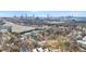 An aerial perspective shows the property set against the backdrop of the Atlanta skyline at 1137 Hardee Ne St # B, Atlanta, GA 30307