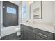 Modern bathroom featuring a shower/tub combination and sleek vanity at 1137 Hardee Ne St # B, Atlanta, GA 30307