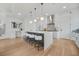 Modern kitchen with white cabinets, island with seating, stainless steel appliances at 1137 Hardee Ne St # B, Atlanta, GA 30307