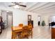 Dining area with tile floors, a piano and an open floor plan at 2370 Huckleberry Ln, Lithia Springs, GA 30122