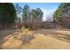 Expansive backyard with a lush green lawn surrounded by mature trees, offering privacy and tranquility at 3916 Woodruff Park Way, Buford, GA 30519