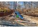 Community playground with slide and walking trail in a wooded setting offers Gathering-friendly fun at 3916 Woodruff Park Way, Buford, GA 30519