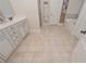 Bright bathroom with a shower, a soaking tub, and great counter space at 58 Ashbury Cir, Dallas, GA 30157