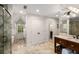 Bright bathroom featuring a large shower, double doors to storage, and a vanity with lots of storage at 135 River Ne Lndg, Sandy Springs, GA 30350