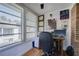 Bright home office with hardwood floors, a large window and views of the outdoors at 6700 Roswell Rd # 32C, Atlanta, GA 30328