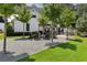 Community courtyard with gravel base and several chairs for relaxing at 709 Bismark Ne Rd, Atlanta, GA 30324