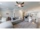 Open-concept living room that seamlessly connects to the dining and kitchen areas at 3152 Quinn Pl, Atlanta, GA 30341