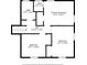 Floor plan displaying the layout of the home's second floor, including bedrooms and bathrooms at 2814 Lloyd Rd, Decatur, GA 30034