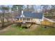 Exterior elevation showing backyard with deck and gazebo at 3773 Galdway Dr, Snellville, GA 30039