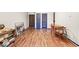 Dining space with hardwood floors and seating for four at 3091 Colonial Way # D4, Atlanta, GA 30341