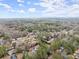 Expansive aerial view of a residential area with lush greenery and scattered homes under a partly cloudy sky at 743 Cedar Sw Trce, Lilburn, GA 30047