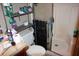 Small bathroom with a shower at 7240 Colony Ln, Douglasville, GA 30135