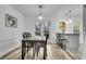 Dining room with a view of french doors and granite bar top at 5 Spring Green Pl, Atlanta, GA 30318