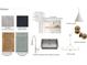 Taj Mahal Perimeter Counters, Black Quartz Island Counter and Luna White Stacked Horizontal Backsplash at 60 Douglas Se St, Atlanta, GA 30317