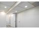 Finished basement with recessed lights featuring access to a shower stall and storage at 742 Olde Towne Ln, Marietta, GA 30068