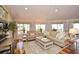 Bright and airy living room with large windows offering picturesque outdoor views at 100 Silverbell Ct, Roswell, GA 30075