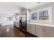 Kitchen featuring stainless steel appliances, lots of counter space, and grey cabinetry at 3044 Windfield Cir, Tucker, GA 30084