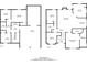 Detailed floor plans of both floors with dimensions and room layouts at 6557 Snow Bird Ln, Douglasville, GA 30134
