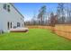 An inviting backyard with lush green grass, a wood fence, and plenty of room for outdoor activities at 2713 Serena Way, South Fulton, GA 30331