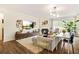 Bright living area offers hardwood floors, fireplace, and comfortable seating at 2713 Serena Way, South Fulton, GA 30331