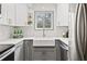 Stylish kitchen featuring updated countertops, a modern sink, subway tile backsplash, and stainless steel appliances at 343 8Th Street Ne # E2, Atlanta, GA 30309