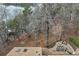 Lake view from rooftop showcasing a stairway leading to the water and an outdoor patio at 4110 Sinclair Shores Rd, Cumming, GA 30041