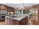 Beautiful kitchen island with granite countertops and modern appliances at 4230 N Elizabeth Se Ln, Atlanta, GA 30339