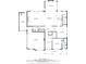 Detailed floor plan showcasing the layout of the home's first level with room dimensions at 4188 Gunnerson Ln, Kennesaw, GA 30152