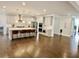 Modern kitchen with an island, stainless steel appliances, and sleek countertops at 4188 Gunnerson Ln, Kennesaw, GA 30152