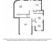 Layout of the first floor, including kitchen, living room, dining room, foyer, and garage at 4924 Rapahoe Trl, Atlanta, GA 30349