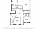 Second floor layout showcasing bedrooms, bathrooms, a loft, a laundry room and walk-in closets at 4924 Rapahoe Trl, Atlanta, GA 30349