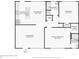 Detailed floor plan showcasing the layout of the living room, kitchen, bedrooms, and bathrooms at 3048 Briarcliff Ne Rd # 2, Atlanta, GA 30329