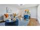 Bright living room featuring hardwood floors, modern furniture, and stylish artwork at 3048 Briarcliff Ne Rd # 2, Atlanta, GA 30329