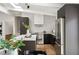 Updated kitchen with stainless steel appliances, quartz countertops, and modern lighting at 3637 Eaglerock Dr, Atlanta, GA 30340