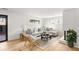 Bright living room with a modern fireplace, stylish furniture, and natural light at 3637 Eaglerock Dr, Atlanta, GA 30340