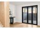 Enclosed patio with brick accent wall and modern sliding glass doors at 3637 Eaglerock Dr, Atlanta, GA 30340