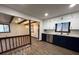 Modern open kitchen with granite countertops, subway tile backsplash, two-tone cabinets, and stainless steel appliances at 1449 Albans Ct, Lithonia, GA 30058