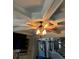Decorative ceiling with fan and light fixture at 3740 Tupelo Trl, Auburn, GA 30011